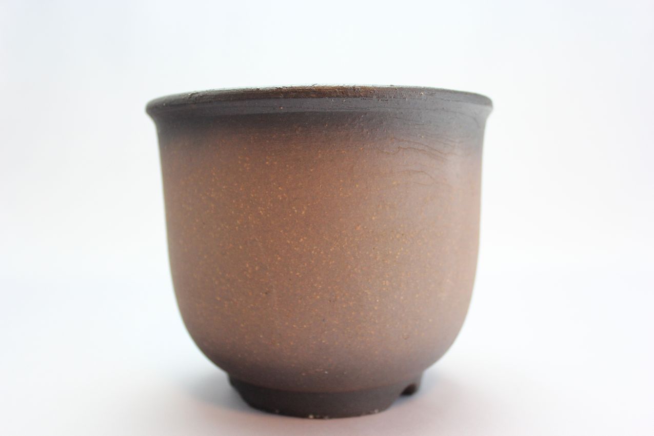 エビネ鉢,黒吹,4号,萬古焼,植木鉢