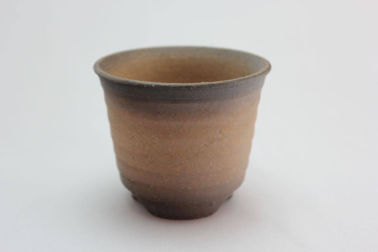 丸黒吹,3号,萬古焼,植木鉢,盆栽鉢