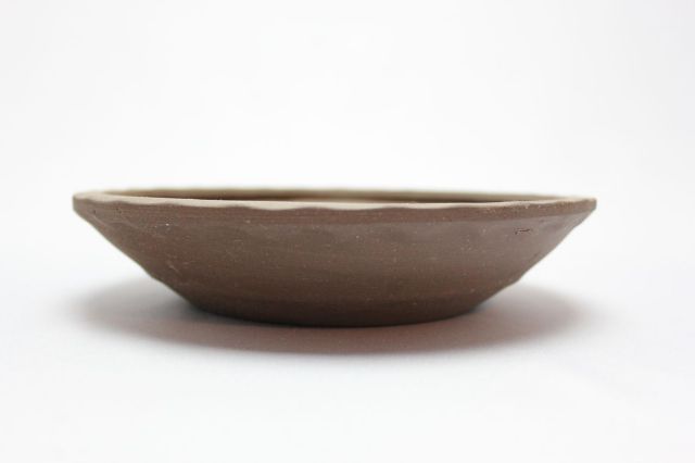 丸縄縁（浅）,紫泥,6号,中国鉢,植木鉢