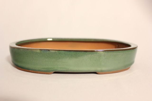 楕円切立,織部,5号,中国鉢,植木鉢