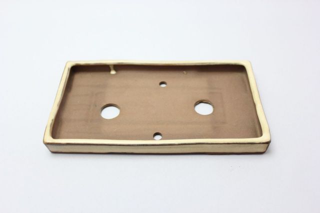 長方切立（浅）,クリーム,6号,中国鉢,植木鉢