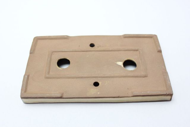 長方切立（浅）,クリーム,6号,中国鉢,植木鉢