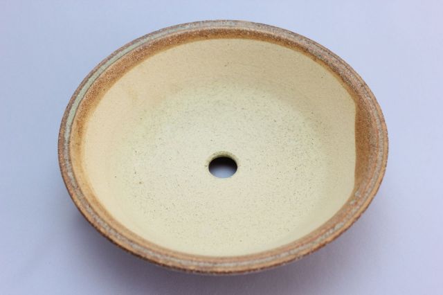 ソリ型丸,7号,信楽焼,植木鉢,盆栽鉢