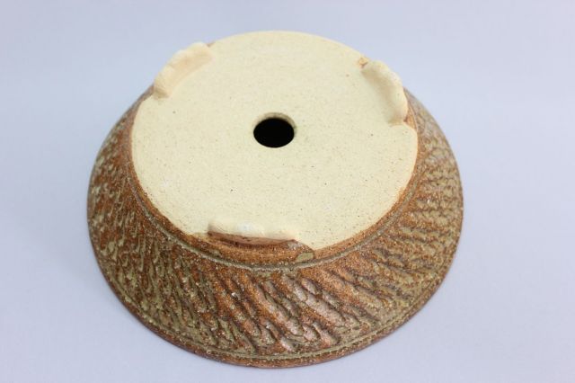 ソリ型丸,7号,信楽焼,植木鉢,盆栽鉢