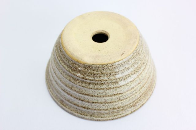 白霞千段寄植鉢,6号,信楽焼,植木鉢,盆栽鉢