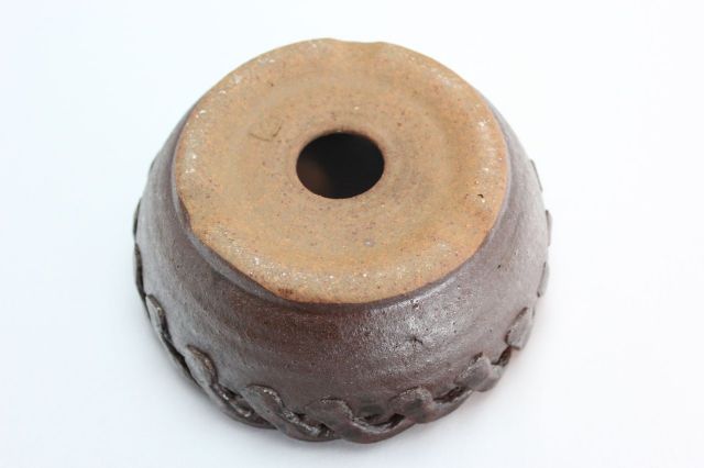 縄付,中染丸,5号,信楽焼,植木鉢