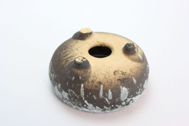 綿カベ白雪鉄鉢丸,4号,信楽焼,植木鉢,盆栽鉢