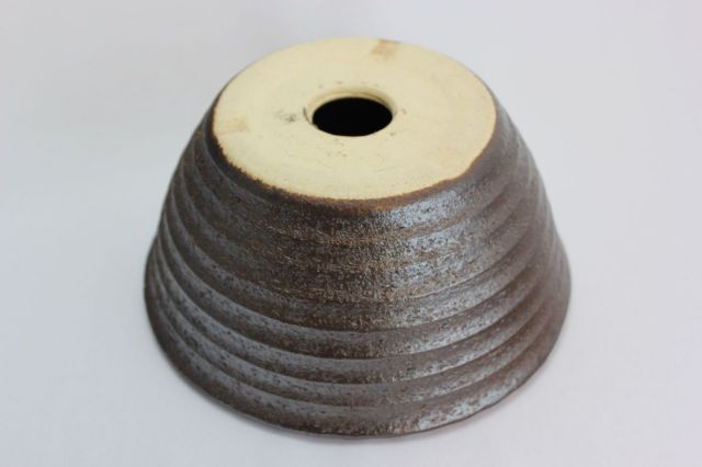 コゲ千段寄植鉢,7号,信楽焼,植木鉢,盆栽鉢