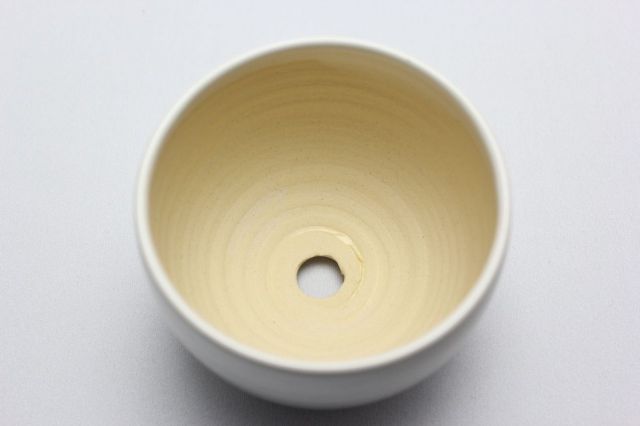 益造作,白碗型,3号,信楽焼,植木鉢
