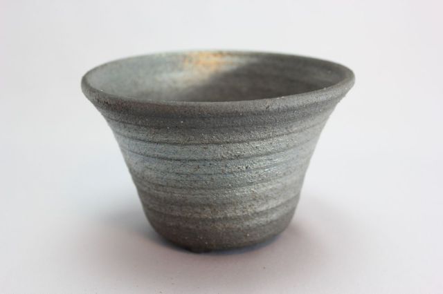 文五郎,黒真珠大深,5号,信楽焼,植木鉢