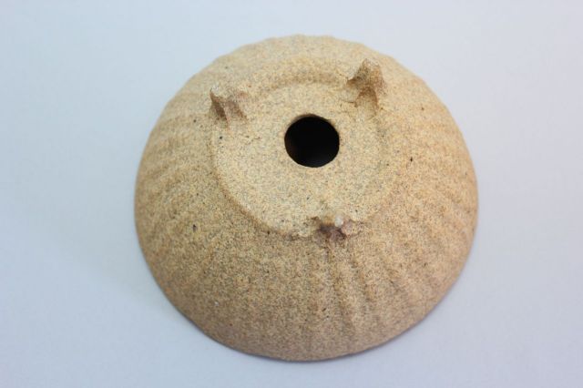 焼締め捻り丸深,3号,信楽焼,植木鉢,盆栽鉢