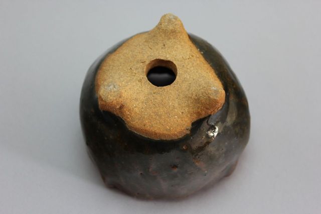 万作利休つぼみ型,3号,信楽焼,植木鉢,盆栽鉢