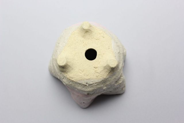 万作ピンク花形,4号,信楽焼,植木鉢,盆栽鉢