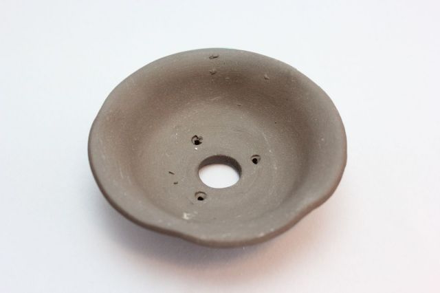 ウデ浅丸山草,3.5号,信楽焼,植木鉢,盆栽鉢