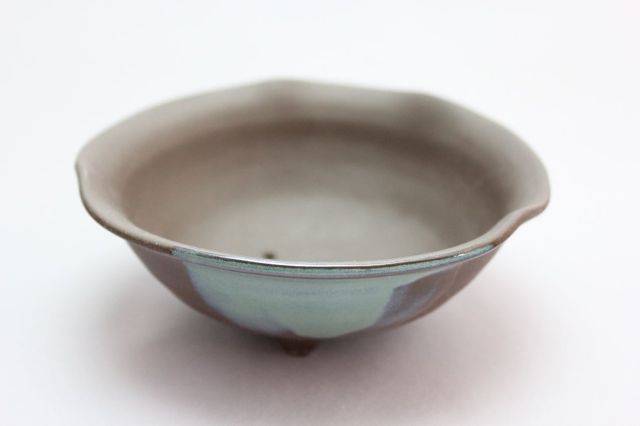ウデ浅丸山草,4号,信楽焼,植木鉢,盆栽鉢
