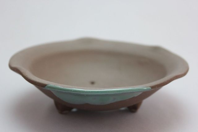 ウデ浅丸山草,5号,信楽焼,植木鉢,盆栽鉢