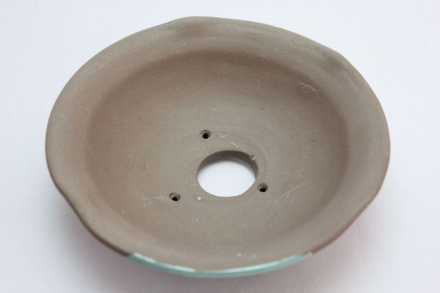 ウデ浅丸山草,5号,信楽焼,植木鉢,盆栽鉢