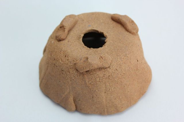 焼締ひねり,5号,信楽焼,植木鉢,盆栽鉢