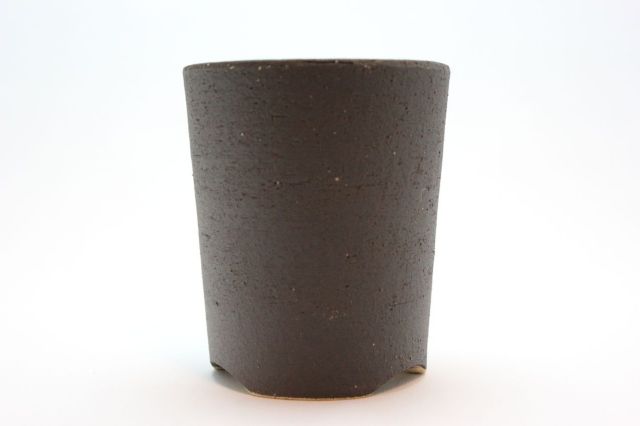 深切立黒色,4号,信楽焼,植木鉢,盆栽鉢