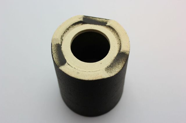 深切立黒色,4号,信楽焼,植木鉢,盆栽鉢