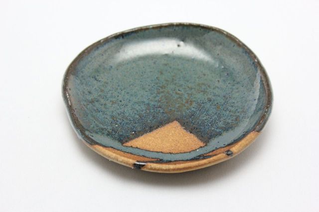 受け皿,丸,生子,4号,信楽焼