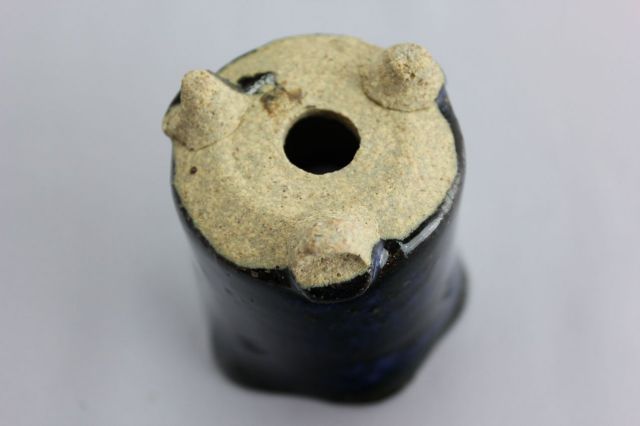 万作生子花形,2号,信楽焼,植木鉢,盆栽鉢