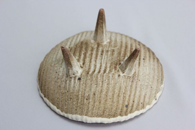 白マット高足付浅鉢,4.5号,信楽焼,植木鉢,盆栽鉢