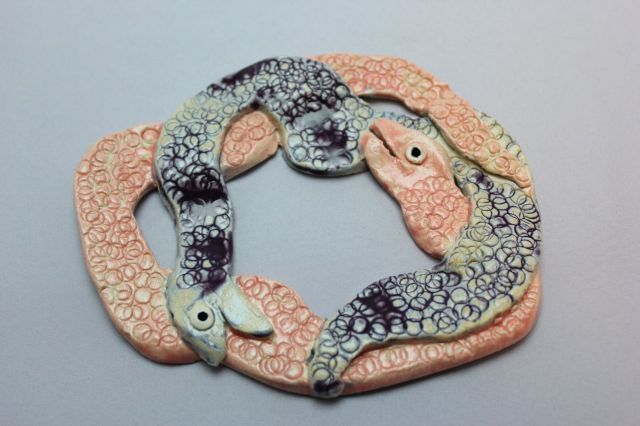 Koyomi作,絡み合うへび,マン盆栽,盆栽ジオラマ,盆栽フィギュア