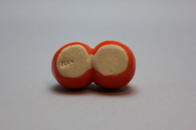 Rey作,おっぱい,盆栽道具置き(オレンジ),添景,マン盆栽