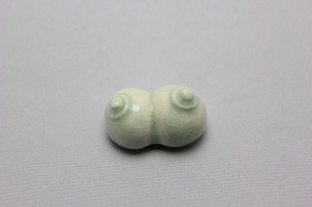 Rey作,おっぱい,盆栽道具置き(ライトブルー),添景,マン盆栽