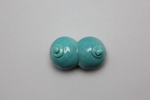 Rey作,おっぱい,盆栽道具置き(ブルー),添景,マン盆栽