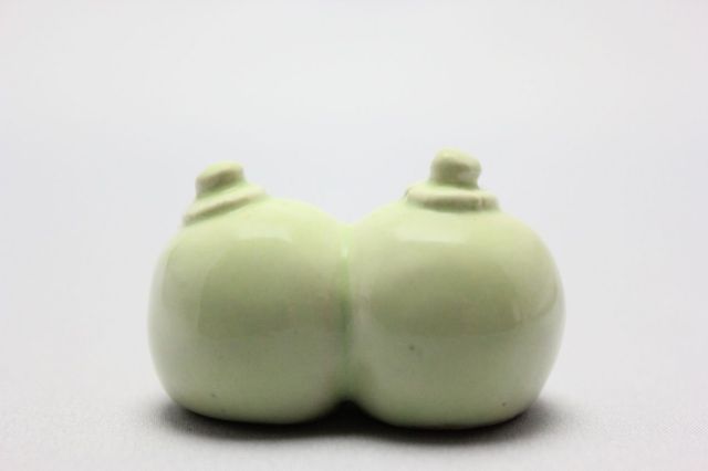 Rey作,おっぱい,盆栽道具置き(ライトグリーン),添景,マン盆栽