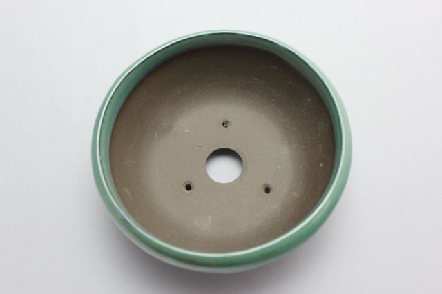 織部丸鉄鉢,4号,瀬戸焼,植木鉢,盆栽鉢