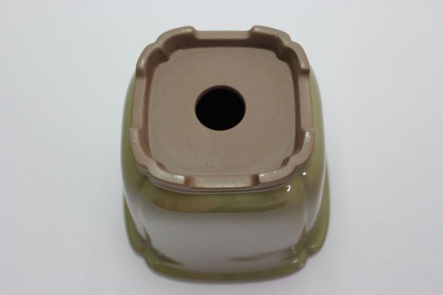 正方隅入,ソバ,3.5号,瀬戸焼,植木鉢