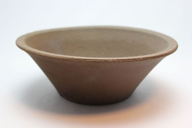 ウデ荒土そり丸,7号,常滑焼,植木鉢,盆栽鉢