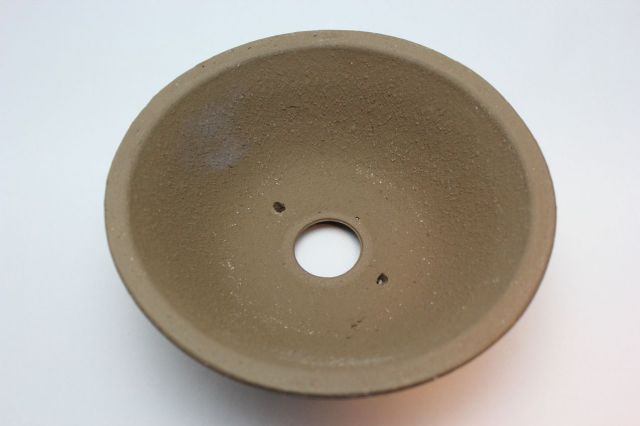ウデ荒土そり丸,7号,常滑焼,植木鉢,盆栽鉢