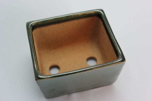 誠山,長角切立,3.5号,常滑焼,植木鉢