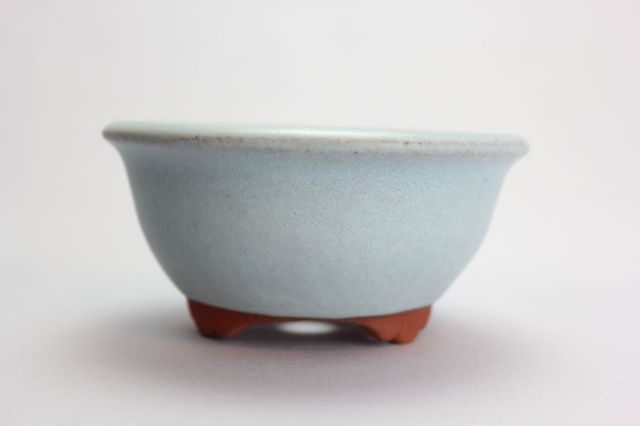 燿山均窯丸深陣笠足付,4号,常滑焼,植木鉢,盆栽鉢