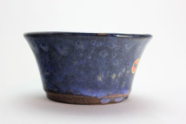 秀峰,丸反形下帯生子,4号,常滑焼,植木鉢