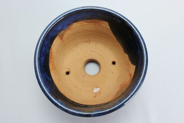 秀峰,丸反形下帯生子,4号,常滑焼,植木鉢
