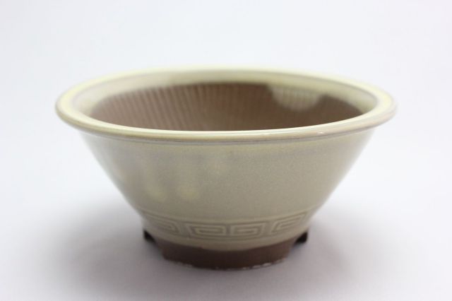 すり鉢,クリーム5号,萬古焼,植木鉢,盆栽鉢