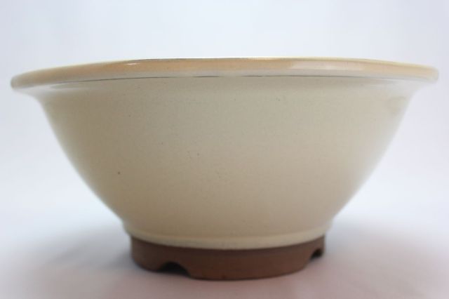 すり鉢,クリーム,8号,萬古焼,植木鉢