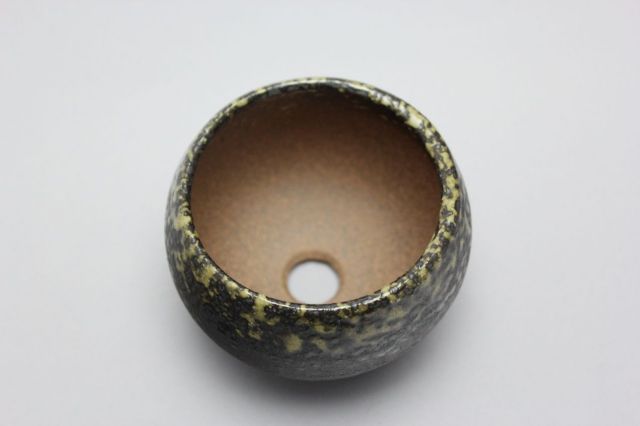 丸球鉢,金吹,萬古焼,植木鉢,盆栽鉢