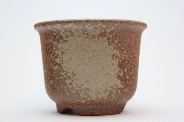 えびね鉢,荒泥吹,4号,萬古焼,植木鉢
