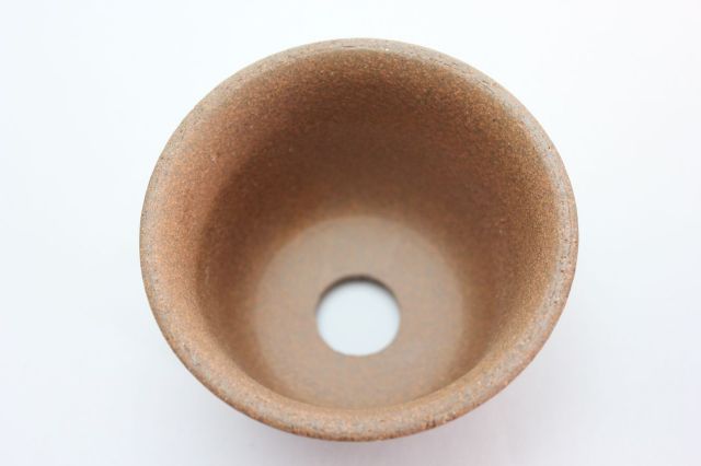 えびね鉢,荒泥吹,4号,萬古焼,植木鉢