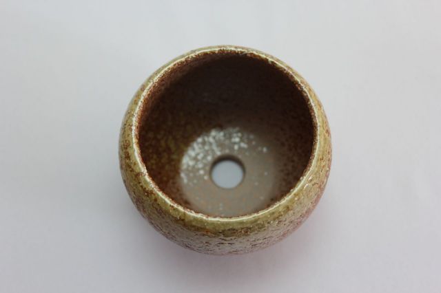 丸球鉢,茶吹,2.5号,萬古焼,植木鉢