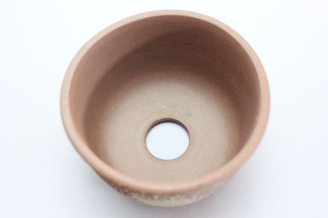 丸切立山草鉢,吹,3.5号,萬古焼,植木鉢