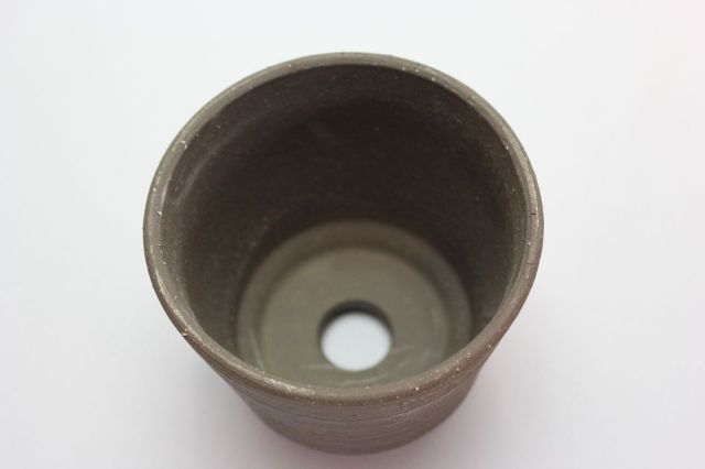 丸,荒土,3号,萬古焼,植木鉢