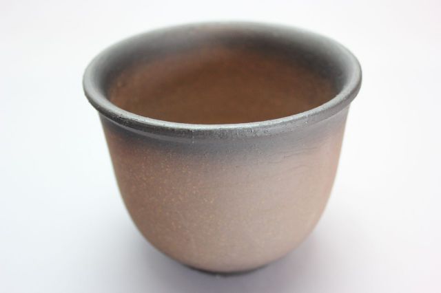 エビネ鉢,黒吹,4号,萬古焼,植木鉢