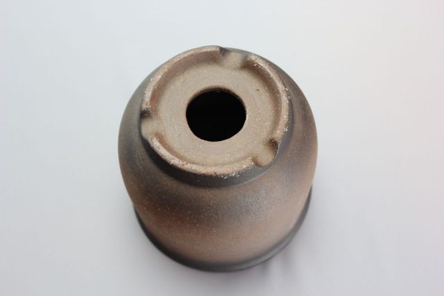 エビネ鉢,黒吹,4号,萬古焼,植木鉢